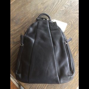 Osgoode Marley Teardrop multi zip backpack purse black
